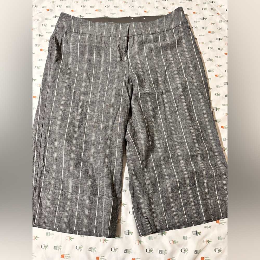 Gray Striped Pants